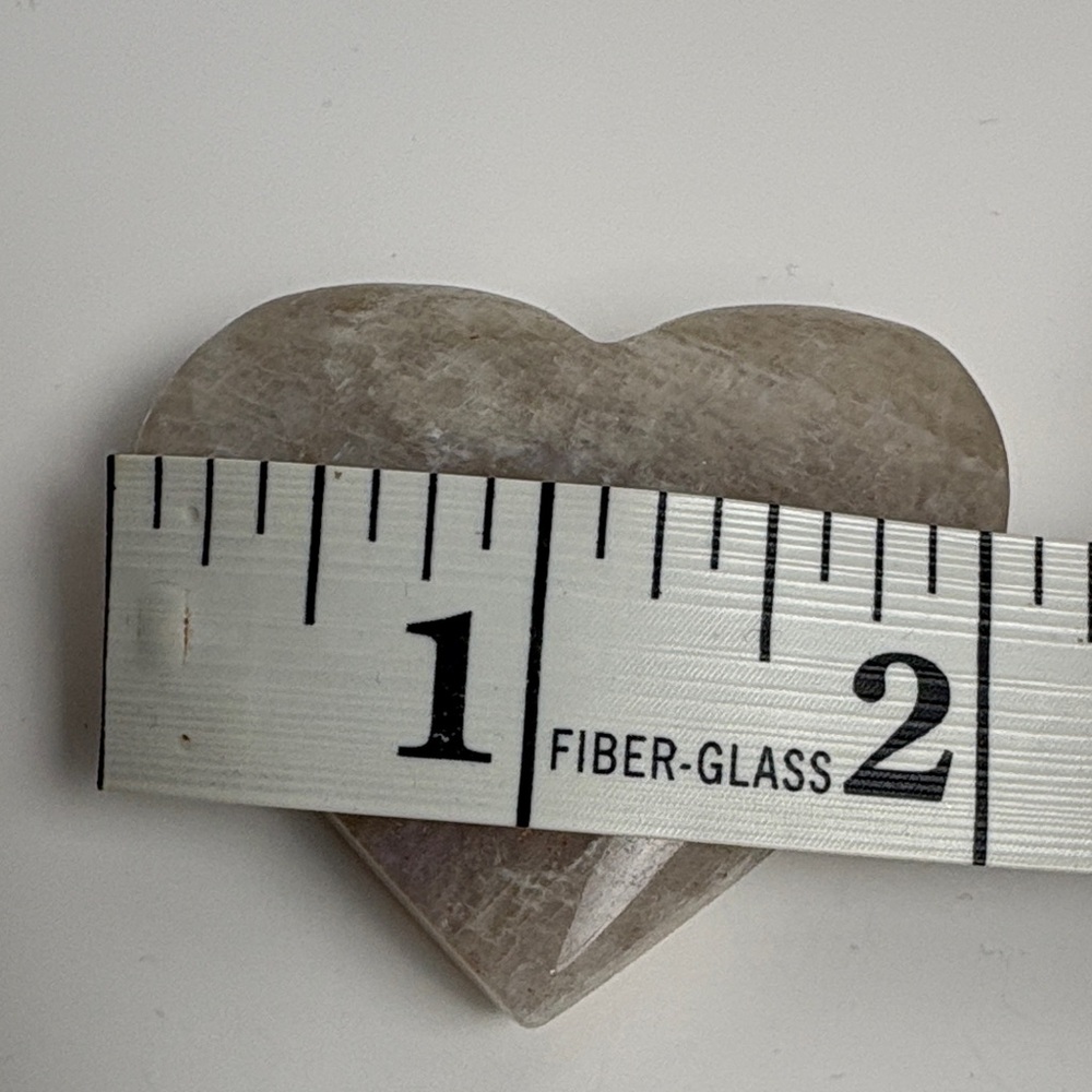 Iridescent Moonstone Heart-Shaped Stone - Picture 3 of 11